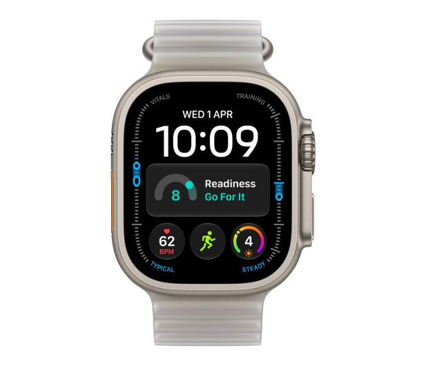 Apple 49mm Translucent Grey Ocean Band - Natural Titanium Finish - 1594219 - zdjęcie 3